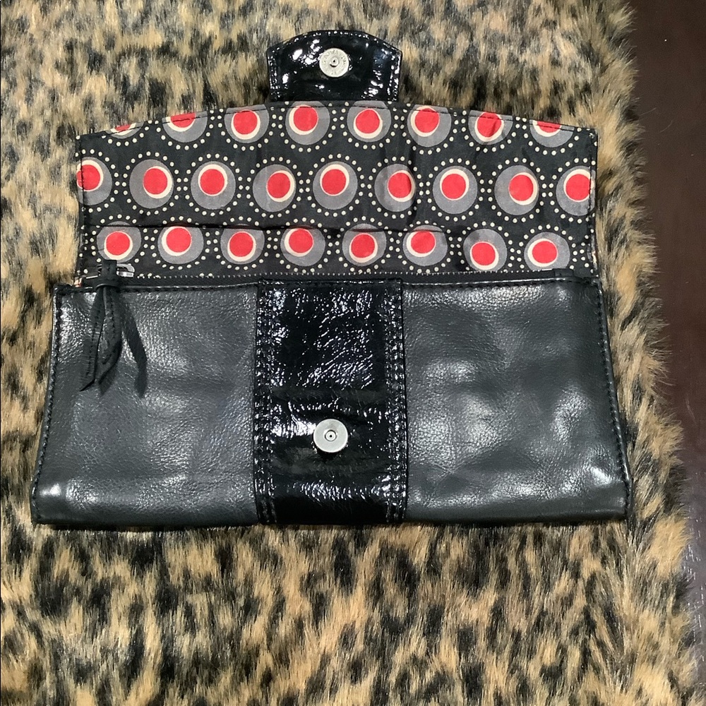 FOSSIL VINTAGE LEATHER CLUTCH - Picture 4 of 11